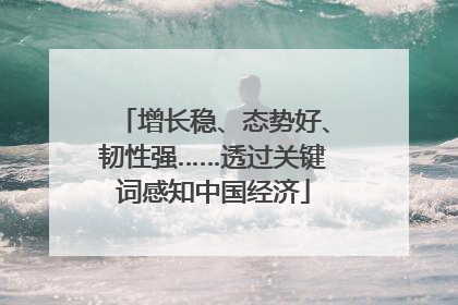 增长稳、态势好、韧性强……透过关键词感知中国经济