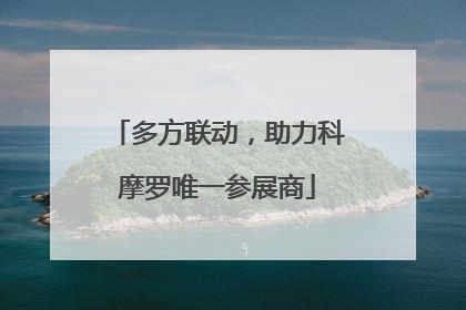 多方联动，助力科摩罗唯一参展商