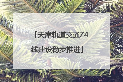 天津轨道交通Z4线建设稳步推进