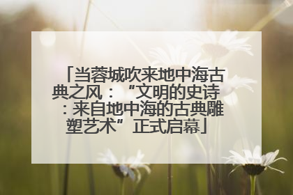 当蓉城吹来地中海古典之风：“文明的史诗：来自地中海的古典雕塑艺术”正式启幕