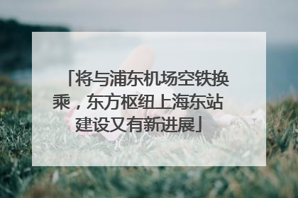 将与浦东机场空铁换乘，东方枢纽上海东站建设又有新进展
