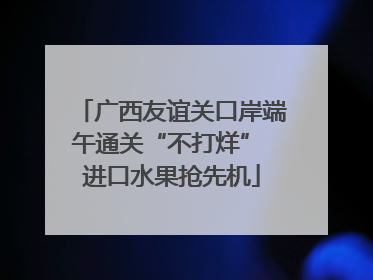广西友谊关口岸端午通关“不打烊” 进口水果抢先机