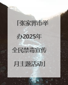 张家界市举办2025年全民禁毒宣传月主题活动