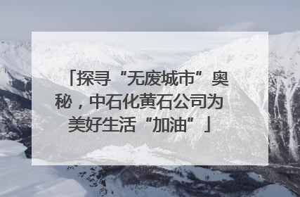 探寻“无废城市”奥秘，中石化黄石公司为美好生活“加油”