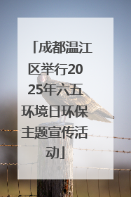 成都温江区举行2025年六五环境日环保主题宣传活动