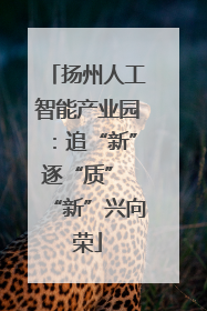 扬州人工智能产业园：追“新”逐“质” “新”兴向荣