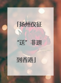 扬州仪征“送”非遗到香港