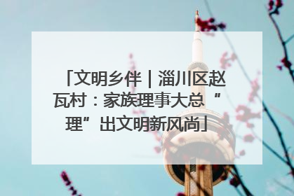 文明乡伴｜淄川区赵瓦村：家族理事大总“理”出文明新风尚