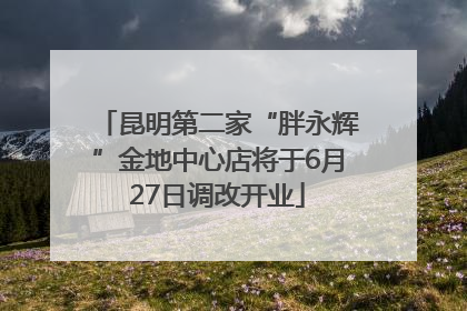 昆明第二家“胖永辉”金地中心店将于6月27日调改开业