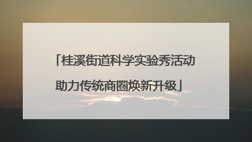 桂溪街道科学实验秀活动助力传统商圈焕新升级