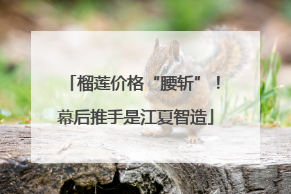 榴莲价格“腰斩”！幕后推手是江夏智造