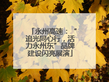 永州高速：“追光同心行，活力永州东”品牌建设闪亮展演