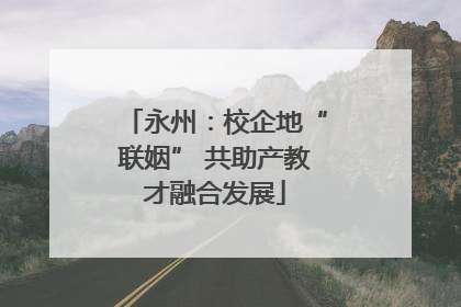 永州：校企地“联姻” 共助产教才融合发展