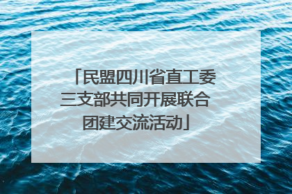 民盟四川省直工委三支部共同开展联合团建交流活动