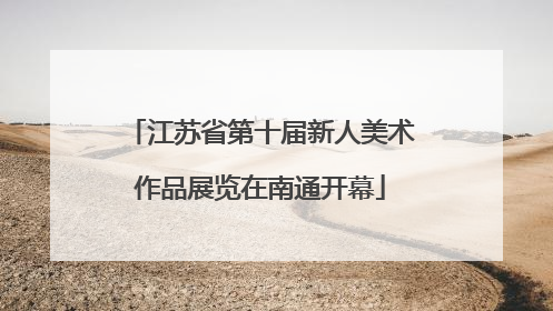 江苏省第十届新人美术作品展览在南通开幕