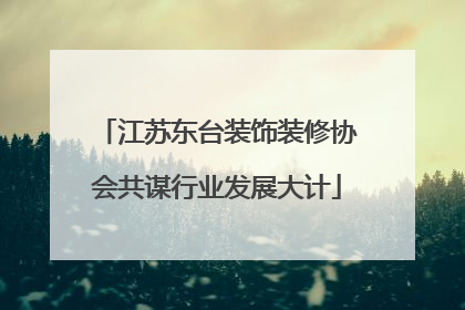 江苏东台装饰装修协会共谋行业发展大计