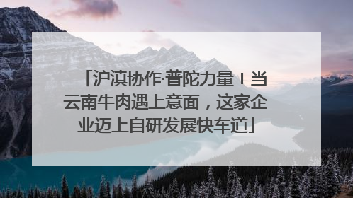 沪滇协作·普陀力量〡当云南牛肉遇上意面，这家企业迈上自研发展快车道