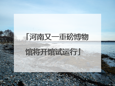 河南又一重磅博物馆将开馆试运行