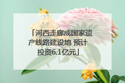 河西走廊成国家遗产线路建设地 预计投资6.1亿元