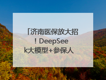 济南医保放大招！DeepSeek大模型+参保人画像 解锁AI医保管家新体验