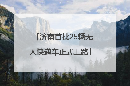济南首批25辆无人快递车正式上路
