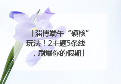 淄博端午“硬核”玩法！2主题5条线，刷爆你的假期