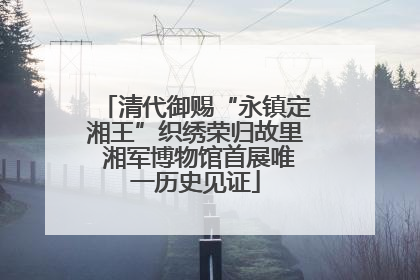清代御赐“永镇定湘王”织绣荣归故里 湘军博物馆首展唯一历史见证