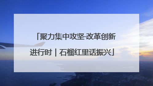 聚力集中攻坚·改革创新进行时｜石榴红里话振兴