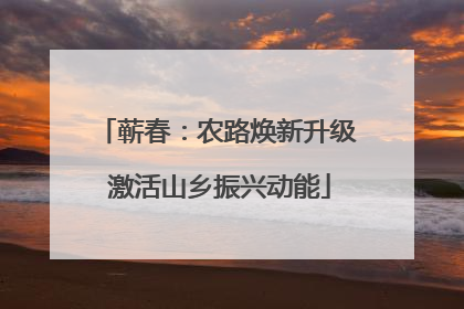 蕲春：农路焕新升级 激活山乡振兴动能