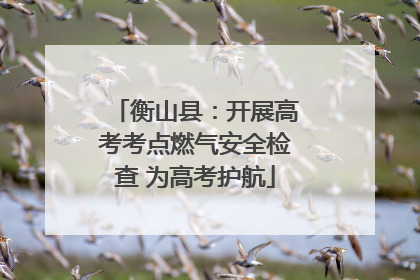 衡山县：开展高考考点燃气安全检查 为高考护航