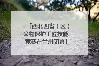 西北四省（区）文物保护工匠技能竞赛在兰州闭幕