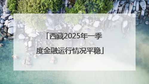 西藏2025年一季度金融运行情况平稳