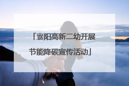 襄阳高新二幼开展节能降碳宣传活动