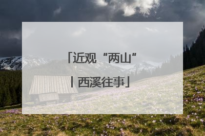 近观“两山”丨西溪往事