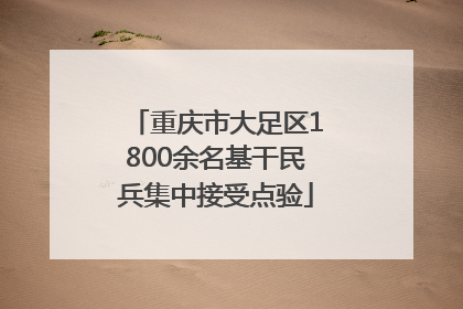 重庆市大足区1800余名基干民兵集中接受点验