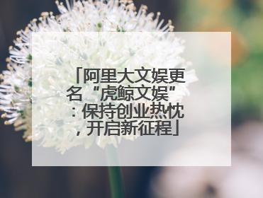 阿里大文娱更名“虎鲸文娱”：保持创业热忱，开启新征程