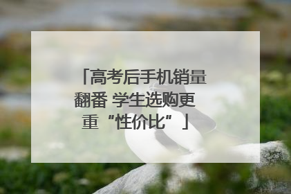 高考后手机销量翻番 学生选购更重“性价比”