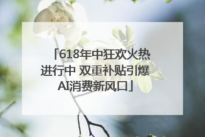 618年中狂欢火热进行中 双重补贴引爆AI消费新风口
