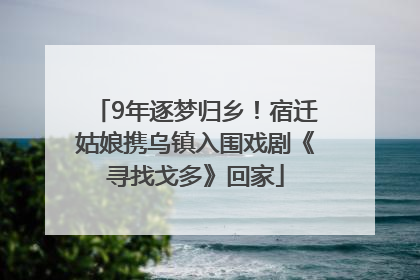 9年逐梦归乡！宿迁姑娘携乌镇入围戏剧《寻找戈多》回家