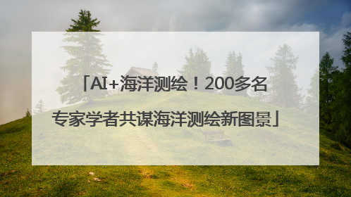 AI+海洋测绘！200多名专家学者共谋海洋测绘新图景